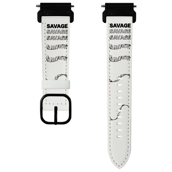 スマートウォッチレザーバンド［ SAVAGE Black ］