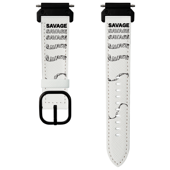 スマートウォッチレザーバンド［ SAVAGE Black ］