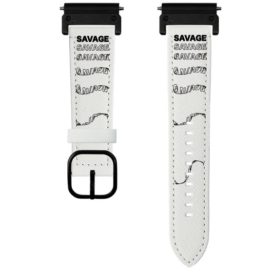 スマートウォッチレザーバンド［ SAVAGE Black ］