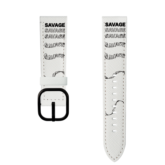 スマートウォッチレザーバンド［ SAVAGE Black ］