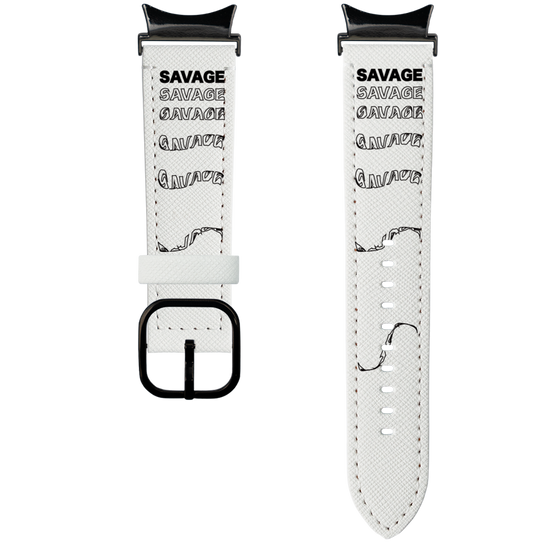 スマートウォッチレザーバンド［ SAVAGE Black ］