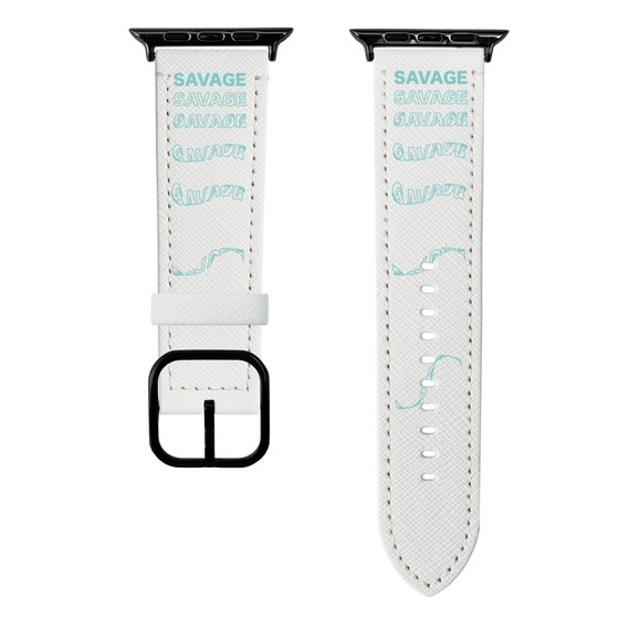 スマートウォッチレザーバンド［ SAVAGE Blue ］