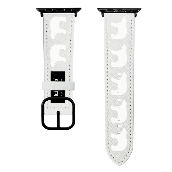 スマートウォッチレザーバンド［ kippis® - Jaakarhu - シロクマ ］