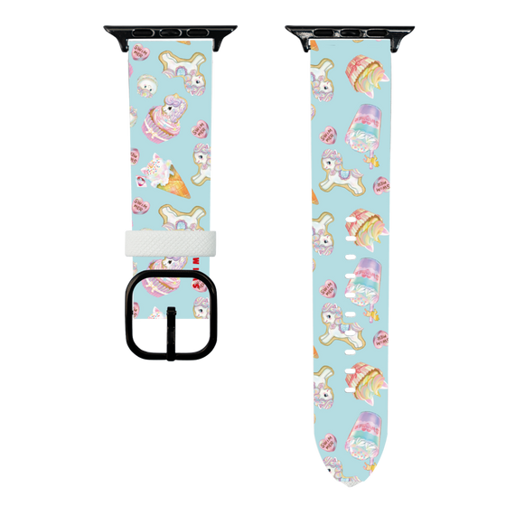 スマートウォッチレザーバンド［ SWIMMER - ユニコーンパーティー ］