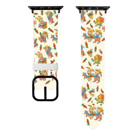 スマートウォッチレザーバンド［ SWIMMER - にんじん畑 ］