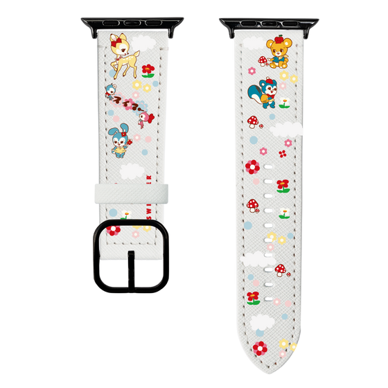 スマートウォッチレザーバンド［ SWIMMER - レトロアニマル ］