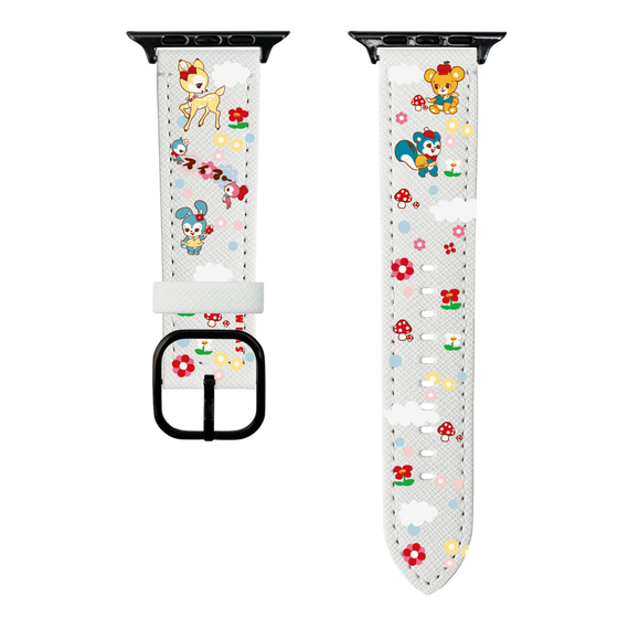 スマートウォッチレザーバンド［ SWIMMER - レトロアニマル ］