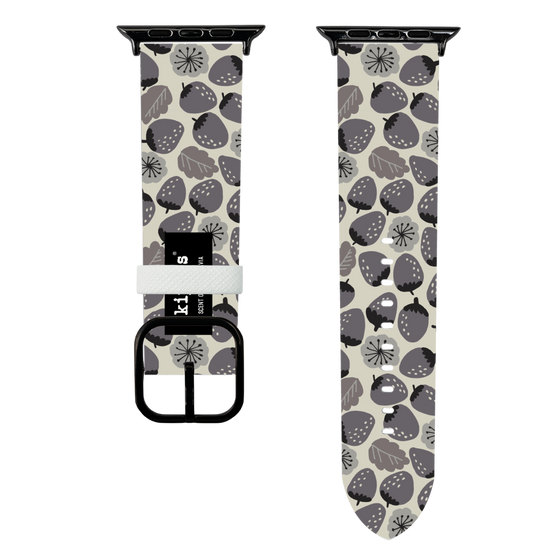 スマートウォッチレザーバンド［ kippis® - Mansikka 苺 ］