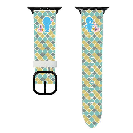 スマートウォッチレザーバンド［ ぼのぼの - タイル ］