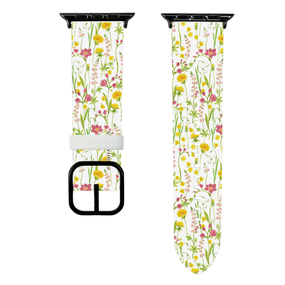 スマートウォッチレザーバンド［ 日比谷花壇 - プリムラ ］