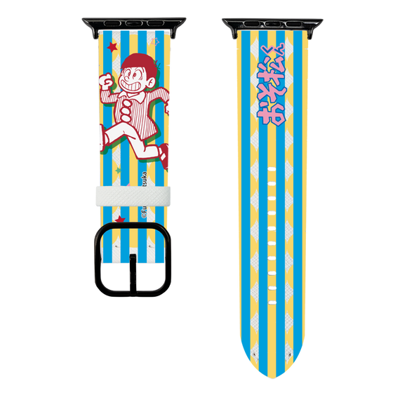 スマートウォッチレザーバンド［ おそ松くん - お顔 ］