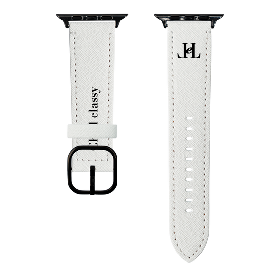 スマートウォッチレザーバンド［ Chell classy - Simple Logo ］