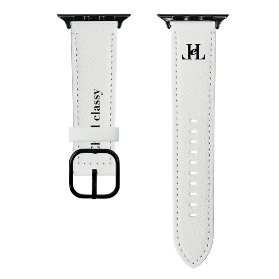 スマートウォッチレザーバンド［ Chell classy - Simple Logo ］