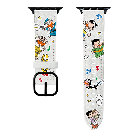 スマートウォッチレザーバンド［ 天才バカボン – ステッカー ］