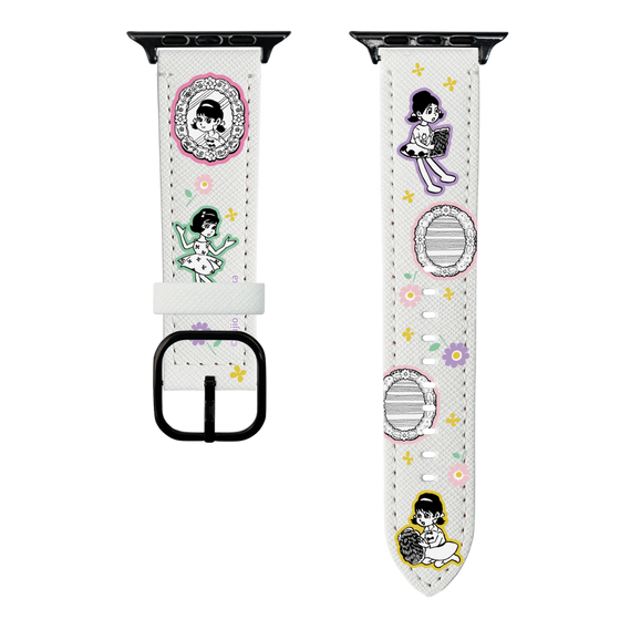 スマートウォッチレザーバンド［ ひみつのアッコちゃん - ステッカー ］