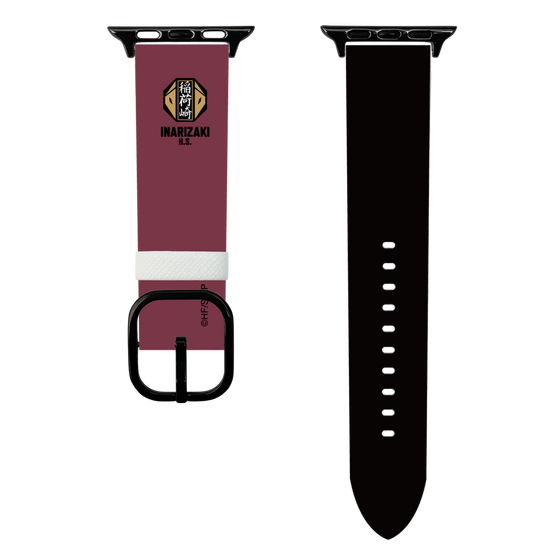 スマートウォッチレザーバンド［ ハイキュー!! - スクールバッジ - 稲荷崎高校 ］