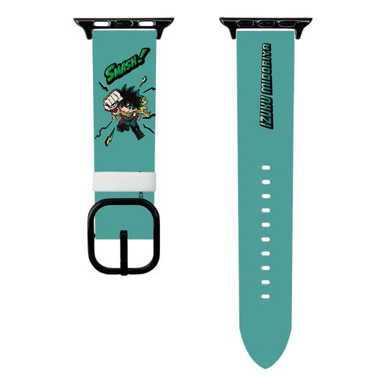 スマートウォッチレザーバンド［ 僕のヒーローアカデミア - ミニキャラ - 緑谷 出久 ］