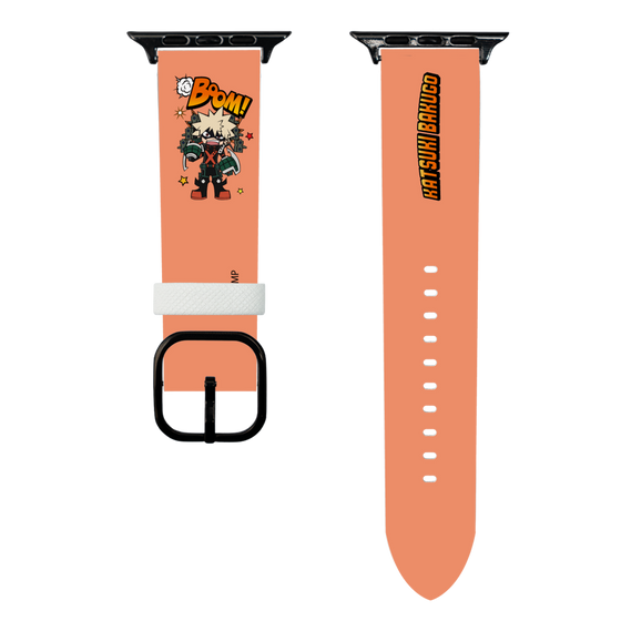スマートウォッチレザーバンド［ 僕のヒーローアカデミア - ミニキャラ - 爆豪 勝己 ］