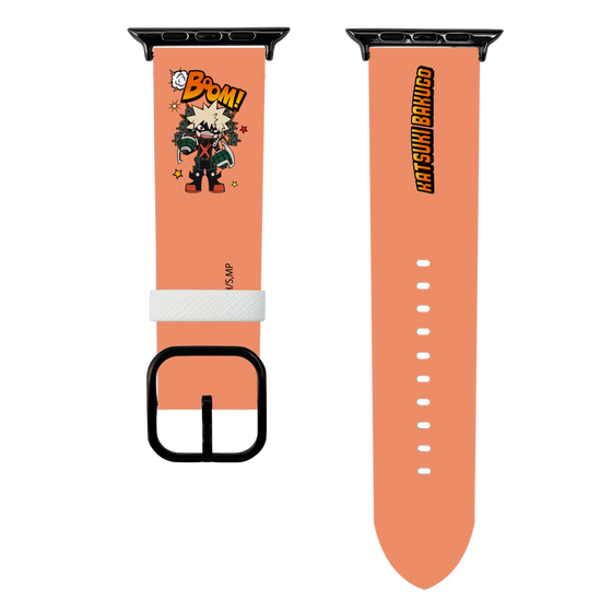 スマートウォッチレザーバンド［ 僕のヒーローアカデミア - ミニキャラ - 爆豪 勝己 ］