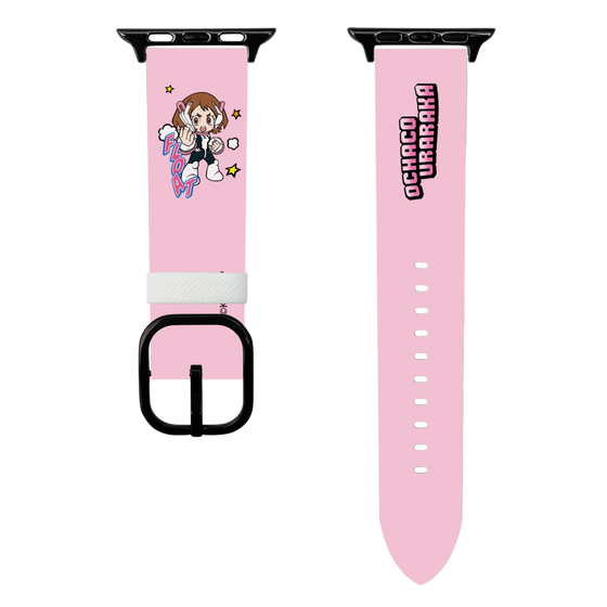 スマートウォッチレザーバンド［ 僕のヒーローアカデミア - ミニキャラ - 麗日 お茶子 ］