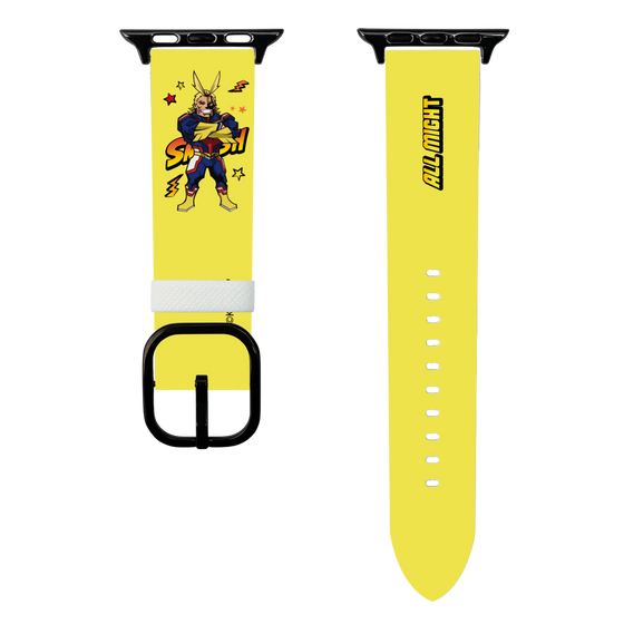スマートウォッチレザーバンド［ 僕のヒーローアカデミア - ミニキャラ - オールマイト ］