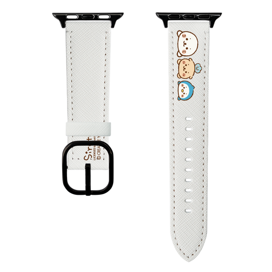 スマートウォッチレザーバンド［ しろたん - お顔 ］