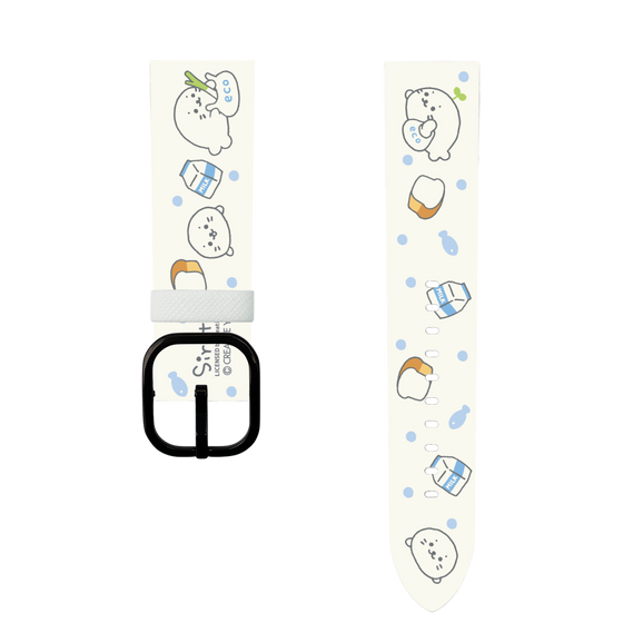 スマートウォッチレザーバンド［ しろたん - お買い物 ］