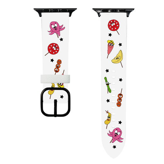 スマートウォッチレザーバンド［ クシニョロ - 串カツの具材 ］