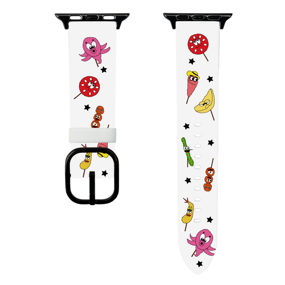 スマートウォッチレザーバンド［ クシニョロ - 串カツの具材 ］