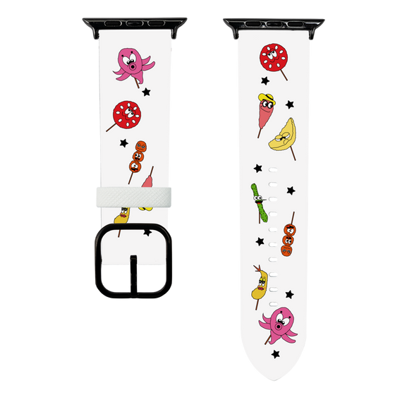 スマートウォッチレザーバンド［ クシニョロ - 串カツの具材 ］