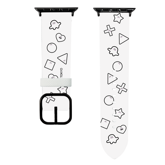 スマートウォッチレザーバンド［ シナぷしゅ - きごう ］