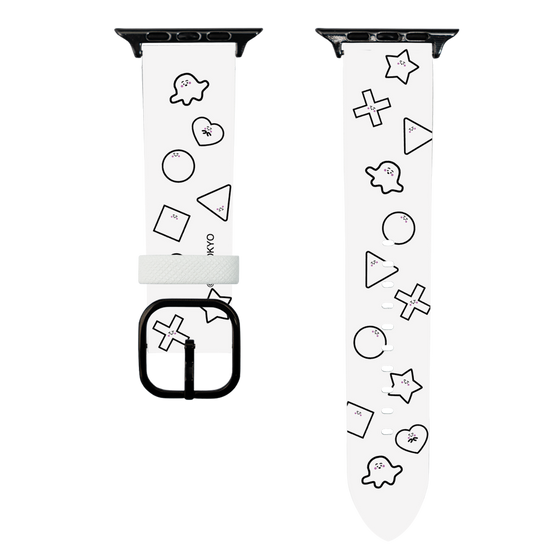 スマートウォッチレザーバンド［ シナぷしゅ - きごう ］