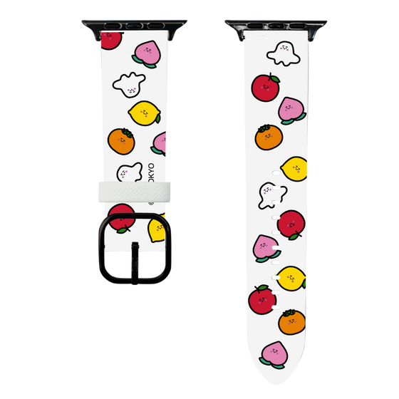 スマートウォッチレザーバンド［ シナぷしゅ - フルーツ ］