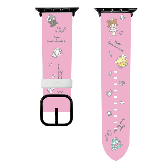 スマートウォッチレザーバンド［ ピノコ×サンリオキャラクターズ - お医者さんごっこ ］
