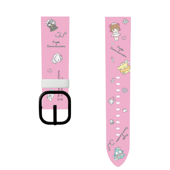 スマートウォッチレザーバンド［ ピノコ×サンリオキャラクターズ - お医者さんごっこ ］