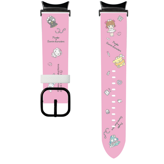スマートウォッチレザーバンド［ ピノコ×サンリオキャラクターズ - お医者さんごっこ ］
