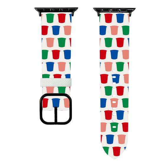 スマートウォッチレザーバンド［ カルビー - じゃがりこパッケージ - シルエット ］