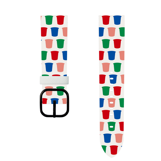 スマートウォッチレザーバンド［ カルビー - じゃがりこパッケージ - シルエット ］