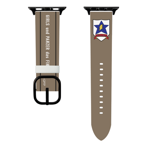 スマートウォッチレザーバンド［ ガールズ＆パンツァー - サンダース大学付属高校 ］