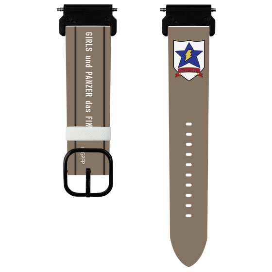 スマートウォッチレザーバンド［ ガールズ＆パンツァー - サンダース大学付属高校 ］