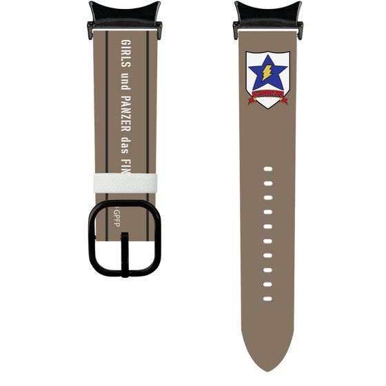 スマートウォッチレザーバンド［ ガールズ＆パンツァー - サンダース大学付属高校 ］