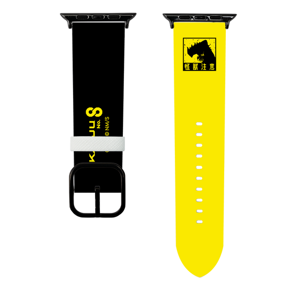 スマートウォッチレザーバンド［ 怪獣8号 - 怪獣注意 ］
