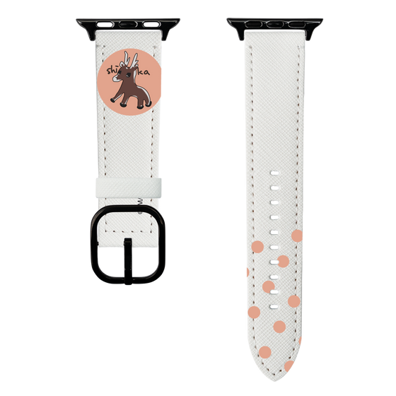 スマートウォッチレザーバンド［ アオのハコ -千夏画伯の鹿 ］