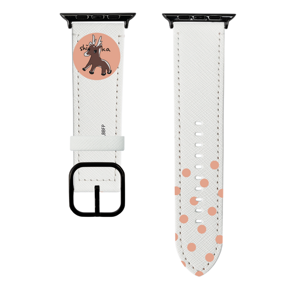 スマートウォッチレザーバンド［ アオのハコ -千夏画伯の鹿 ］