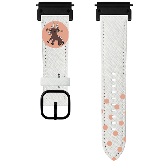 スマートウォッチレザーバンド［ アオのハコ -千夏画伯の鹿 ］