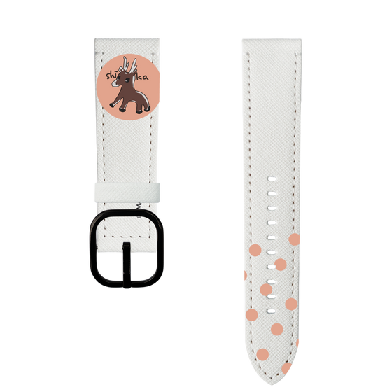 スマートウォッチレザーバンド［ アオのハコ -千夏画伯の鹿 ］
