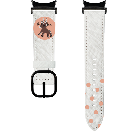 スマートウォッチレザーバンド［ アオのハコ -千夏画伯の鹿 ］