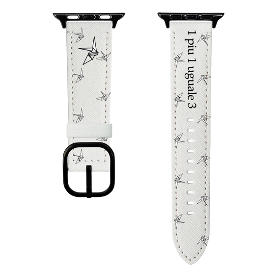 スマートウォッチレザーバンド［ 1PIU1UGUALE3 - 鶴 ］