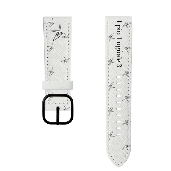 スマートウォッチレザーバンド［ 1PIU1UGUALE3 - 鶴 ］