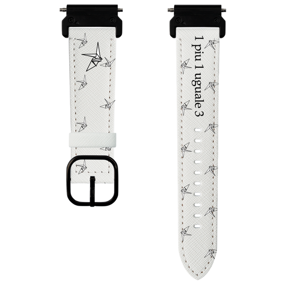 スマートウォッチレザーバンド［ 1PIU1UGUALE3 - 鶴 ］